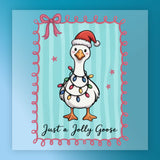 Just A Jolly Goose Christmas Design DTF Transfer - InkMerge Heat Press Design