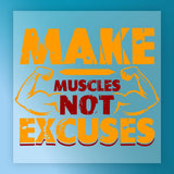 Make Muscles Not Excuses Design DTF Transfer - InkMerge Heat Press Design