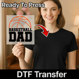 Basketball Dad Design DTF Transfer - InkMerge Heat Press Design