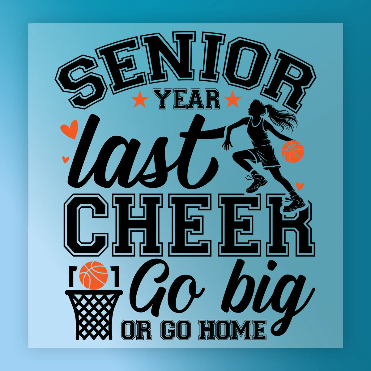 Basketball Senior Year Shirt Design