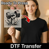 Explosive Strength Dumbbell Design DTF Transfer - InkMerge Heat Press Design