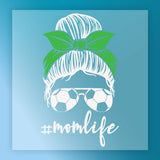 #MomLife Soccer Ball Sunglasses Design DTF Transfer - InkMerge Heat Press Design