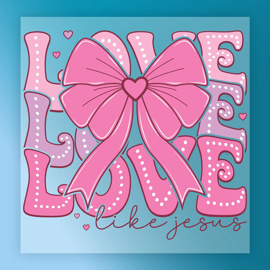LOVE Like Jesus Design DTF Transfer - InkMerge Heat Press Design