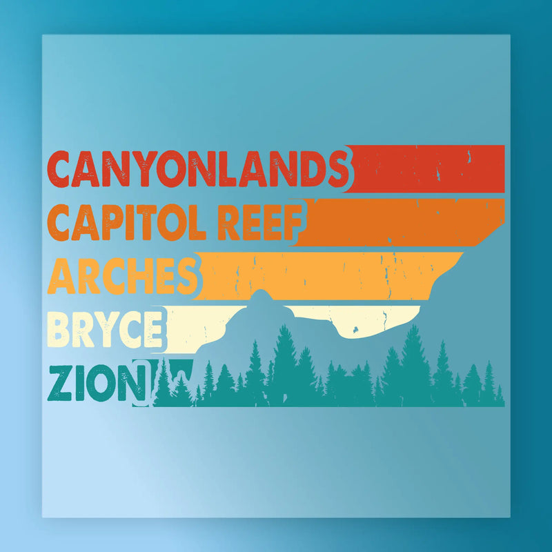 Good Vibes Only Retro Sunset Design - Ready to Press - InkMerge DTF Transfer