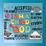 I Am A Child Of God Design DTF Transfer - InkMerge Heat Press Design