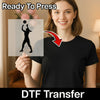 Volleyball Athlete Silhouette - Ready to Press - InkMerge DTF Transfer