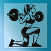 Empowered Woman Squat Design - Ready to Press - InkMerge DTF Transfer