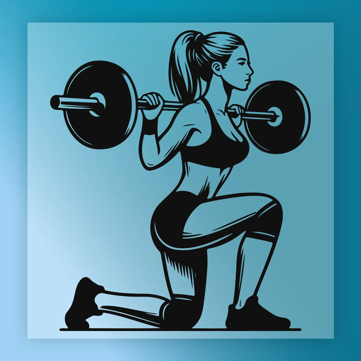 Empowered Woman Squat Design