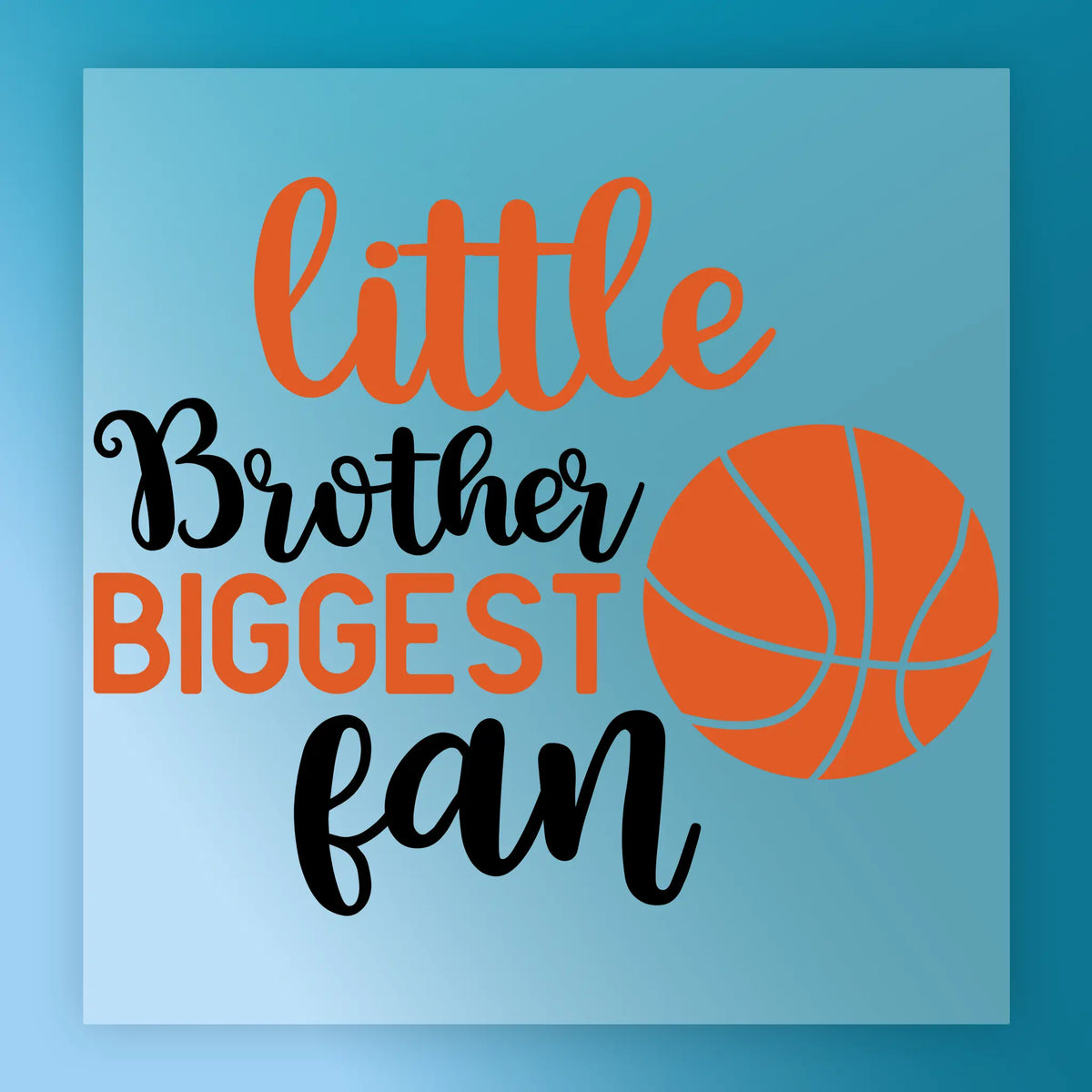 Basketball Little Brother Fan Shirt Design