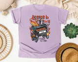 Orchid Comfort Colors t-shirt