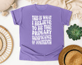 Violet Comfort Colors t-shirt
