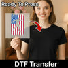 Soccer Player American Flag Design - Heat Press Ready - InkMerge DTF Transfer