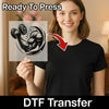 Muscle Power Dumbbell Design - Ready to Press - InkMerge DTF Transfer