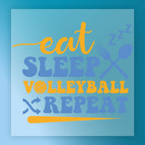 Eat, Sleep Volleyball Repeat Design DTF Transfer - InkMerge Heat Press Design