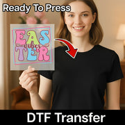 Easter Vibes Festive Pastel  Design DTF Transfer - InkMerge Heat Press Design