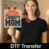 Basketball Senior Mom Shirt Design DTF Transfer - InkMerge Heat Press Design