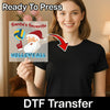 Santa's Favorite Volleyball - Heat Press Ready - InkMerge DTF Transfer