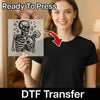 Skeleton Lifting Dumbbell Design - Ready to Press - InkMerge DTF Transfer
