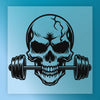 Skull Barbell Strength - Ready to Press - InkMerge DTF Transfer