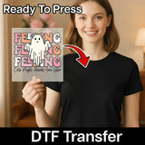 Feeling Cute Might Haunt You Later Ghost DTF Transfer - InkMerge Heat Press Design