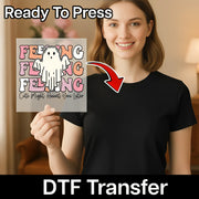 Feeling Cute Might Haunt You Later Ghost DTF Transfer - InkMerge Heat Press Design