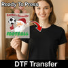 Santa's Favorite Football Soccer Design - Ready to Press - InkMerge DTF Transfer