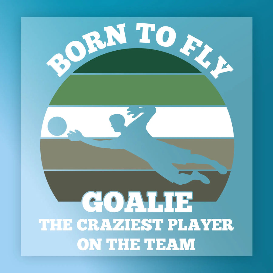 Goalie Pride Silhouette Design DTF Transfer - InkMerge Heat Press Design