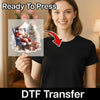 Traditional Santa Claus with Christmas Tree - Ready to Press - InkMerge DTF Transfer