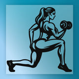 Empowered Strong Woman Fitness Design DTF Transfer - InkMerge Heat Press Design