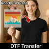 Retro Mountain Landscape - Ready to Press - InkMerge DTF Transfer