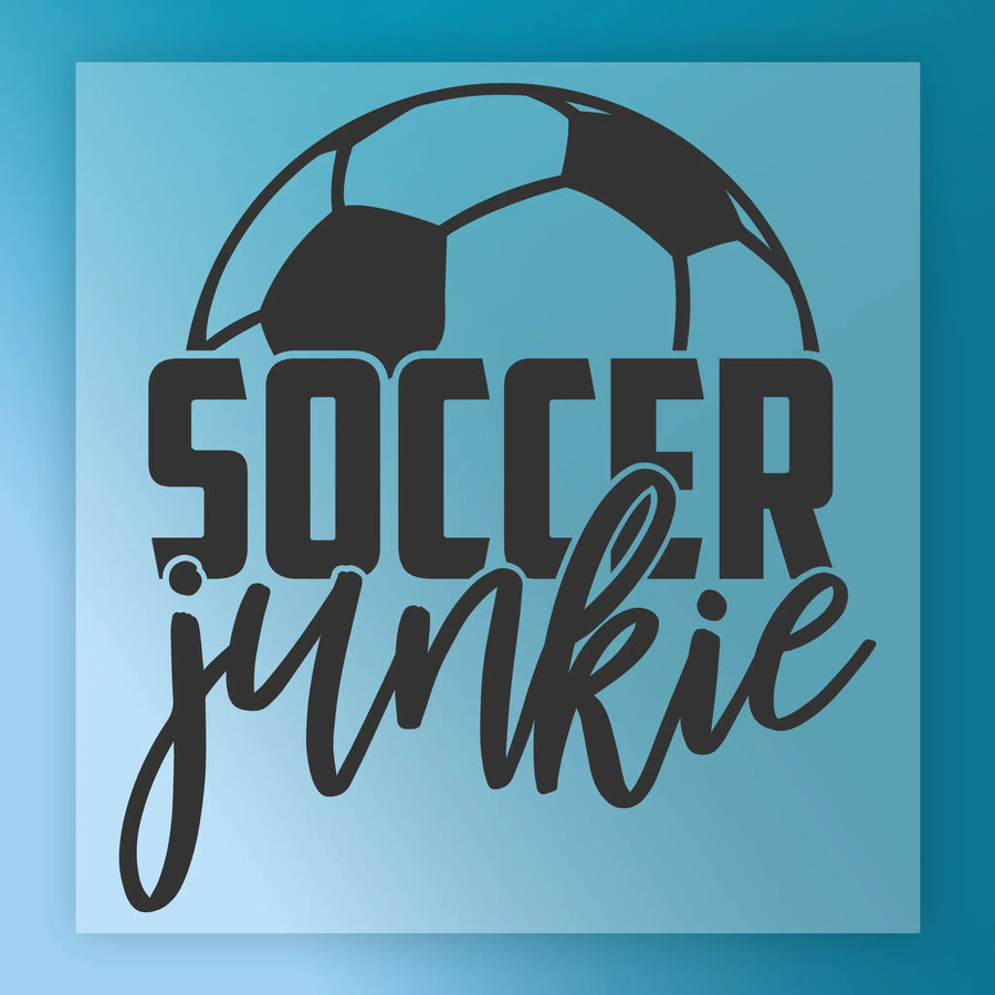 a soccer ball and the text "SOCCER junky" in a stylized design.