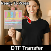 Easter Bunny Kisser Easter Wishes DTF Transfer - InkMerge Heat Press Design