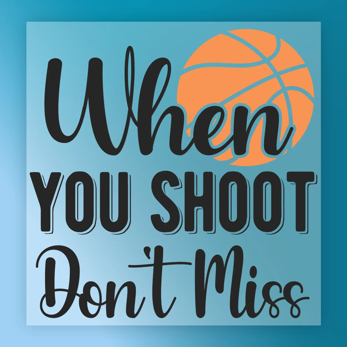 Basketball Shoot, Don't Miss Design