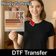 Black Love Joy Excellence Pride History DTF Transfer - InkMerge Heat Press Design