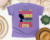 Violet Comfort Colors t-shirt
