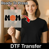Basketball Mom Design - Ready to Press - InkMerge DTF Transfer for Sports Enthusiasts DTF Transfer - InkMerge Heat Press D...