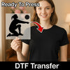 Volleyball Player Silhouette Empowerment - Ready to Press - InkMerge DTF Transfer