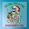 Holiday Sarcasm Skeleton Design - Ready to Press - InkMerge DTF Transfer
