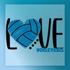 Love Volleyball Heart Design - Heat Press Ready - InkMerge DTF Transfer