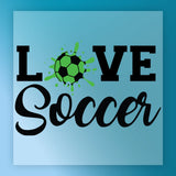 Love Splash Soccer Design DTF Transfer - InkMerge Heat Press Design
