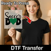 Soccer Dad Heart Design - Ready to Press - InkMerge DTF Transfer