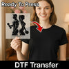 Fitness Couple Silhouette Design - Ready to Press - InkMerge DTF Transfer