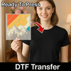 Retro Geometric Pattern - Ready to Press - InkMerge DTF Transfer for Custom Apparel