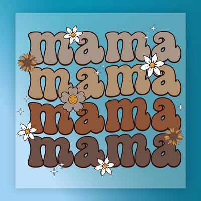 Retro Mama Floral Design - Ready to Press - InkMerge DTF Transfer