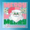 Merry Christmas Santa with Leopard Print - Ready to Press - InkMerge DTF Transfer