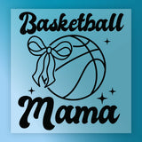 Basketball Mama with Bow Design DTF Transfer - InkMerge Heat Press Design
