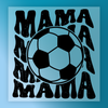 Mama Soccer Ball Distressed Design - Ready to Press - InkMerge DTF Transfer