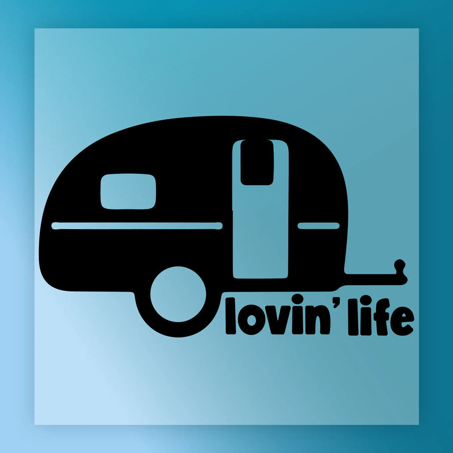 Lovin' Life Camper Adventure DTF Transfer - InkMerge Heat Press Design