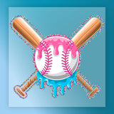 Baseball Drip Design DTF Transfer - InkMerge Heat Press Design
