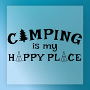 Camping Is My Happy Place DTF Transfer - InkMerge Heat Press Design